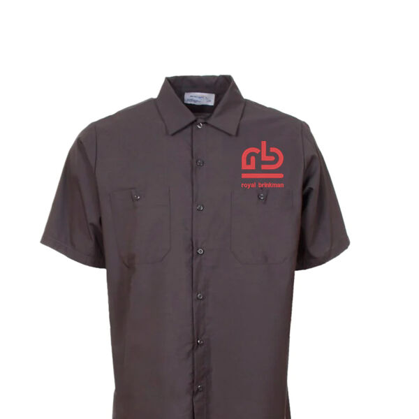 Embroidered Premium Short Sleeve Buttom Up Work Shirt  Thumbnail